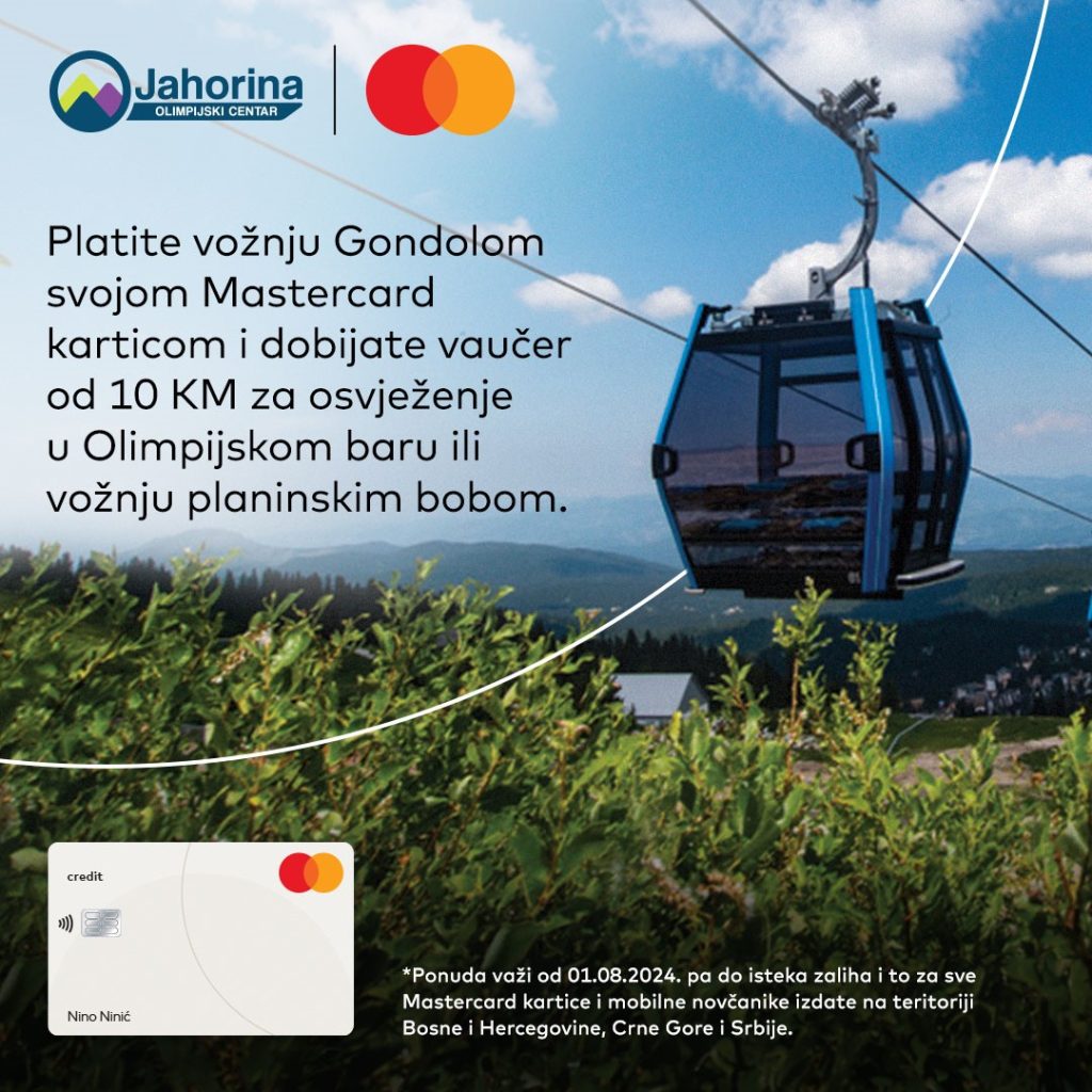 Doživi nezaboravnu ljetnu avanturu na Jahorini uz Mastercard pogodnosti!