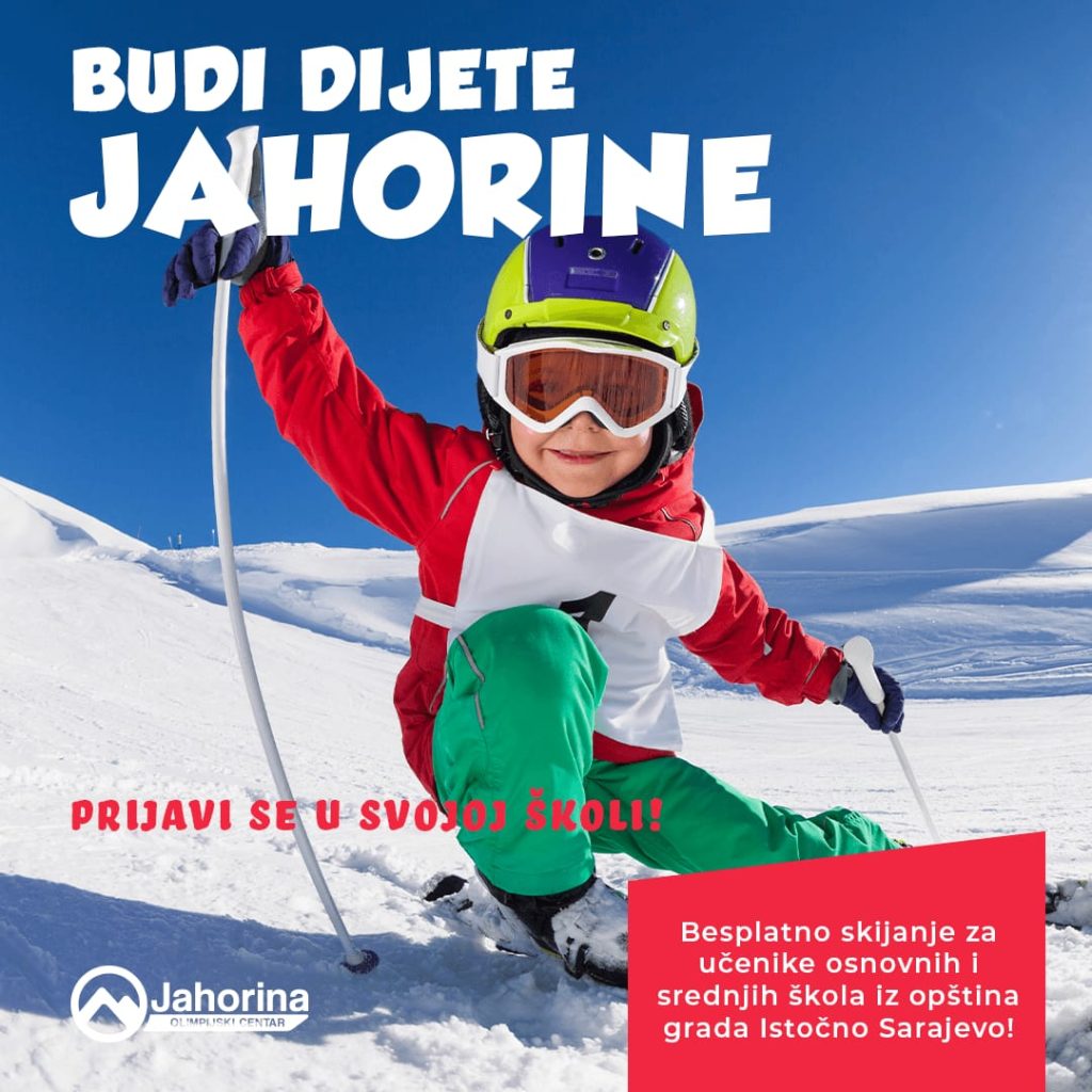 Be a child of jahorina – be part of the winter adventure – free skiing for elementary and high school students!