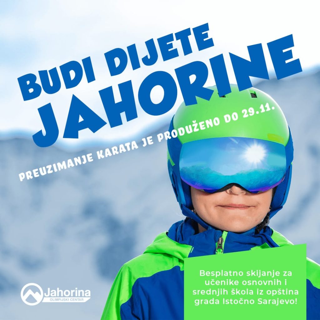 Produžen rok za preuzimanje karata iz akcije “Budi dijete Jahorine”